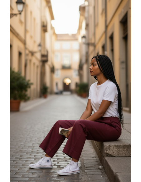 Pantalon Jim burgundy Hod-Paris