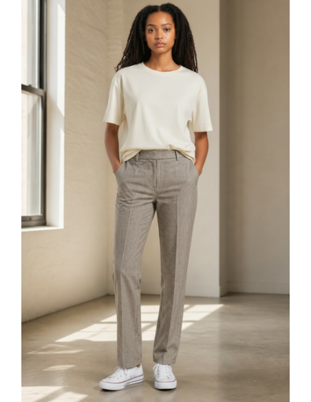 Pantalon Flavio Latte Hod-Paris