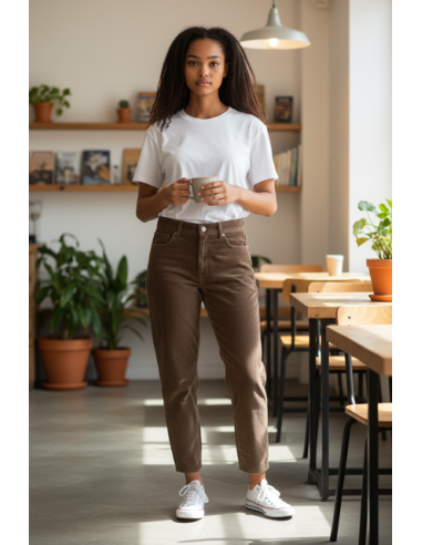 PANTALON VELOURS GALA WASH COCONUT HOD-PARIS