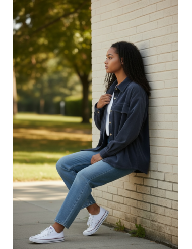 VESTE MONICA VELOURS INDIGO HOD-PARIS