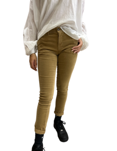 Pantalon Strauss velours grège Hod Paris