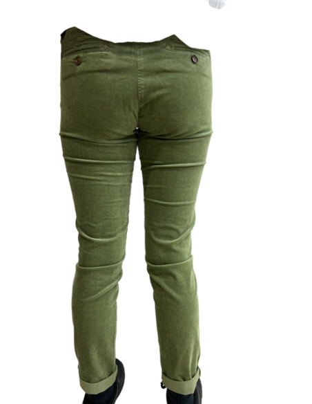Pantalon Strauss velours Kaki Hod Paris
