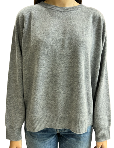 Pull Luna uni chiné gris Hod-Paris
