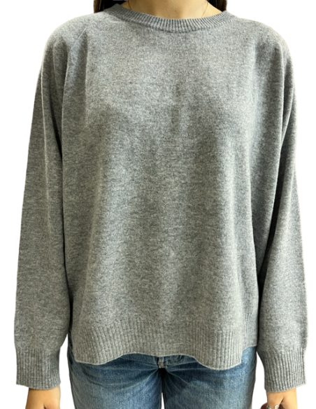 Pull Luna uni chiné gris Hod-Paris