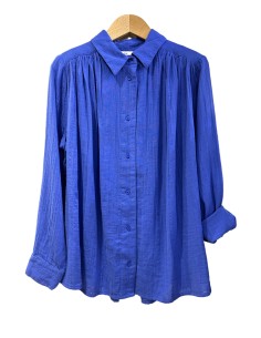 Chemise Madrid gaze de coton saphir Hod-Paris