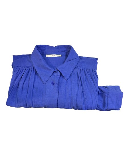 Chemise Madrid gaze de coton saphir Hod-Paris