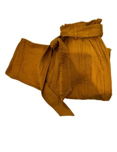 Pantalon Yael gaze de coton uni spéculos Hod-Paris