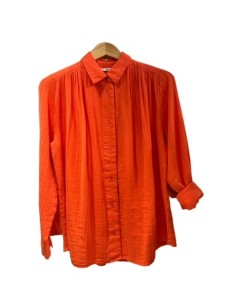 Chemise Madrid gaze de coton corail Hod-Paris